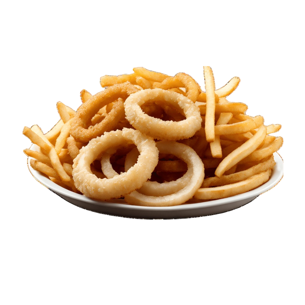 Onion Rings + Fries (BBQ)
